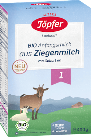 Anfangsmilch 1 Lactana aus Ziegenmilch von Geburt an Töpfer