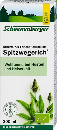 Frischpflanzensaft Spitzwegerich Schoenenberger
