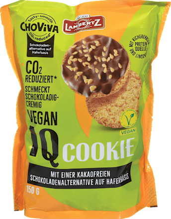 Polnozrnati piškoti s čokolado IQ Cookie LAMBERTZ