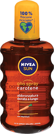 Olje v spreju s karotenom za daljšo porjavitev NIVEA SUN