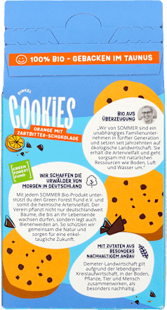 Cookies, Dinkel Schoko-Orange SOMMER