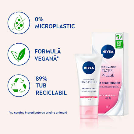 Cremă nutritivă pentru tenul uscat cu SPF15 NIVEA