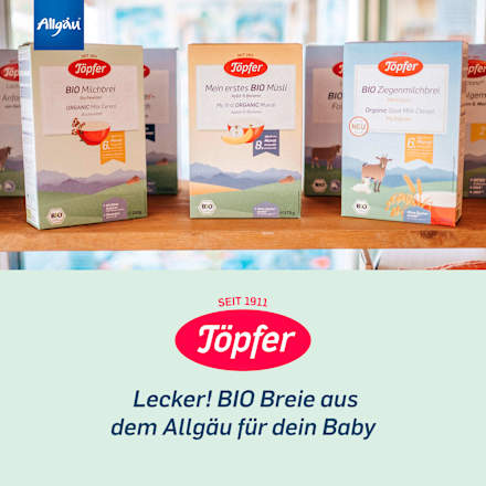Abendbrei Ziegenmilch Hafer ab dem 6. Monat Töpfer