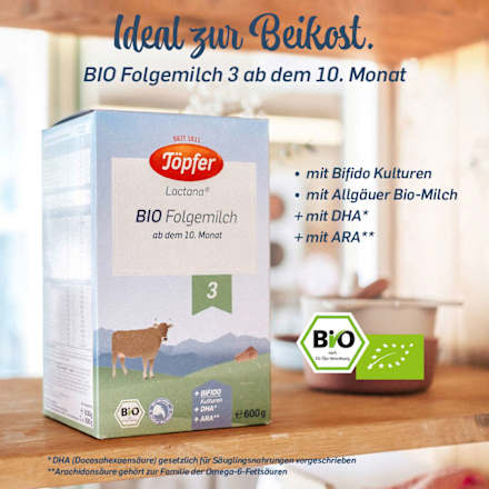 Folgemilch 3 ab dem 10. Monat Töpfer