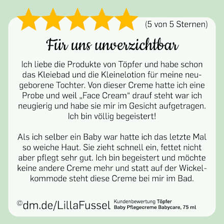 Baby Pflegecreme Babycare  Töpfer