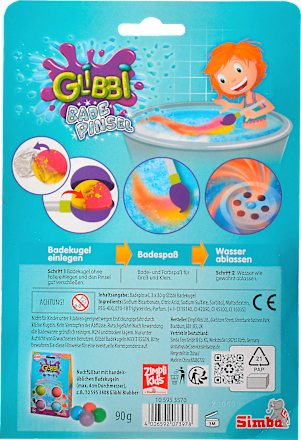 Kinder Badezusatz Glibbi Badepinsel 4tlg GLIBBI