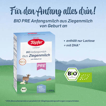 Anfangsmilch Pre aus Ziegenmilch  Töpfer