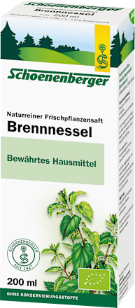 Naturreiner Frischpflanzensaft Brennnessel Schoenenberger