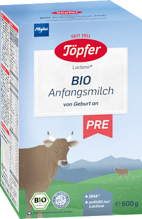 Anfangsmilch Pre Bio von Geburt an Töpfer
