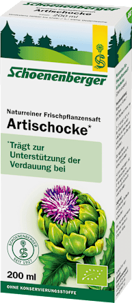 Frischpflanzensaft Artischocke Schoenenberger