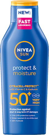 Слънцезащитен лосион Protect & Moisture, SPF 50+ NIVEA SUN