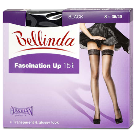 samodržící punčochy Fascination Up, 36-40 černé Bellinda