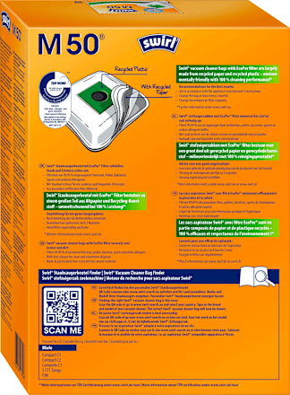 MircoPor Plus Staubsaugerbeutel M50 Swirl