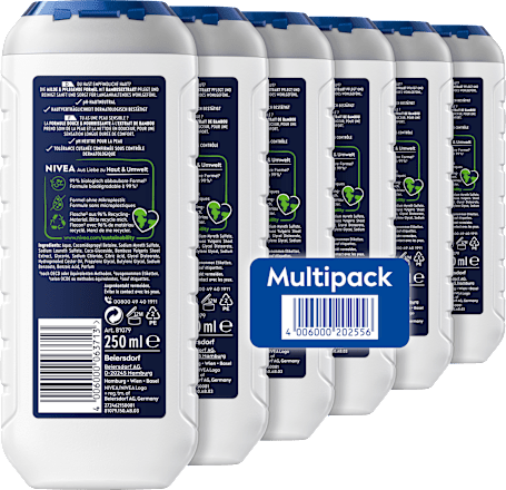 Duschgel Sensitive 3in1 (6x250 ml) NIVEA MEN