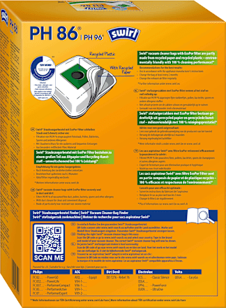 MicroPor Plus Staubsaugerbeutel PH86 / PH96 Swirl