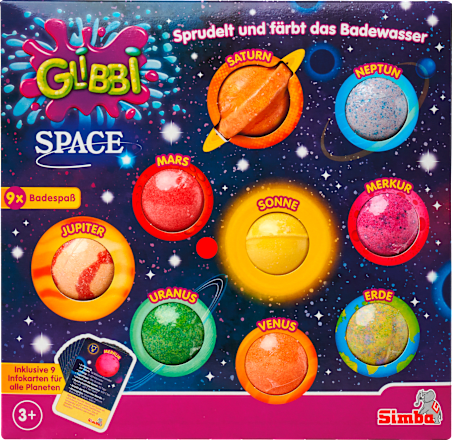 Kinder Badezusatz Glibbi Space Set 9tlg GLIBBI