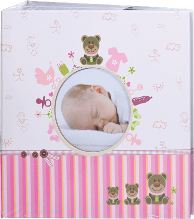 Album za fotografije Moni, za 200 fotografij, roza Euro Foto