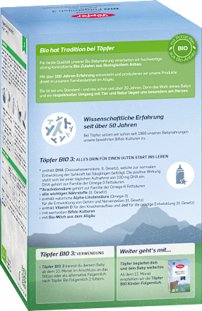 Folgemilch 3 ab dem 10. Monat Töpfer