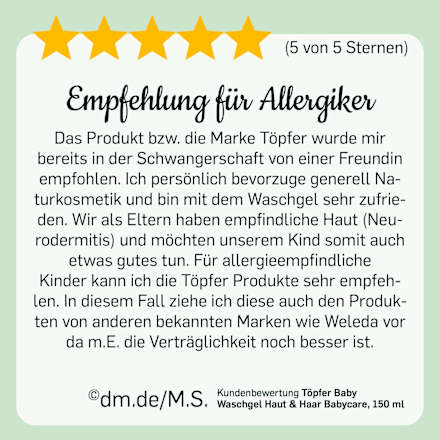 Baby Waschgel Haut & Haar Babycare  Töpfer
