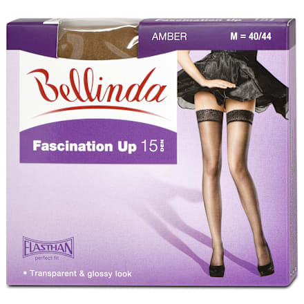 Samodržiace pančuchové nohavice Fascination Up, M 40/44, amber Bellinda