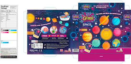 Kinder Badezusatz Glibbi Space Set 9tlg GLIBBI