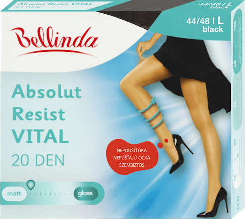 punčochové kalhoty Absolut Resist Vital velikost 44/48 black Bellinda