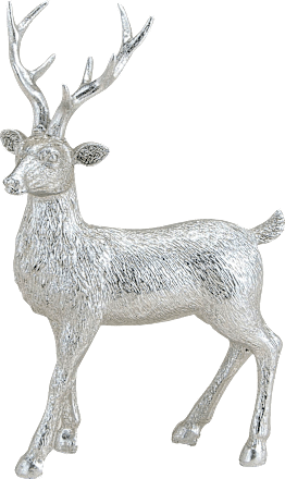 Polyhirsch, silber Dekorieren & Einrichten