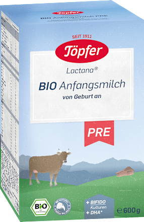 Anfangsmilch Pre Bio von Geburt an  Töpfer