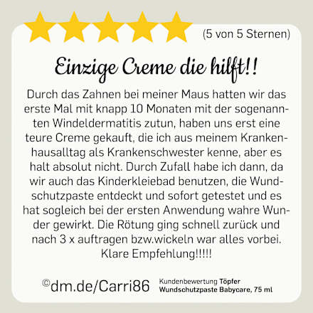 Wundschutzpaste Babycare  Töpfer