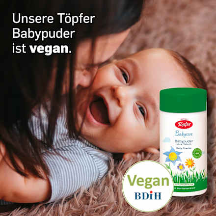 Babypuder Babycare ohne Talkum  Töpfer