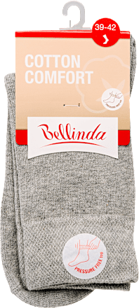 Női zokni, cotton comfort, szürke 39-42 Bellinda