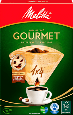 Kaffee Filtertüten Gourmet 1x4 Melitta