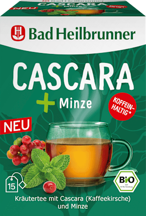 Kräutertee Cascara + Minze (15 Beutel) Bad Heilbrunner