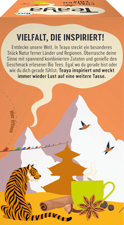 Kräutertee "Nepal" Chai mit Sternanis (20 Beutel) Teaya