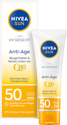 Pleťový krém na opaľovanie proti vráskam Q10 OF 50 NIVEA SUN