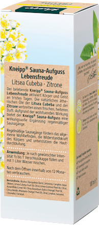 Saunaaufguss Lebensfreude Kneipp