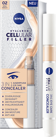 HYALURON CELLULAR FILLER 3 IN 1 korektor za područje oko očiju - 02 Medium NIVEA