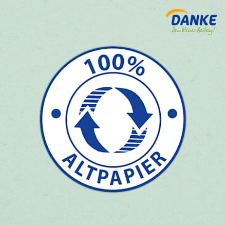Küchenrolle Recycling 3-lagig (4x45 Blatt) Danke