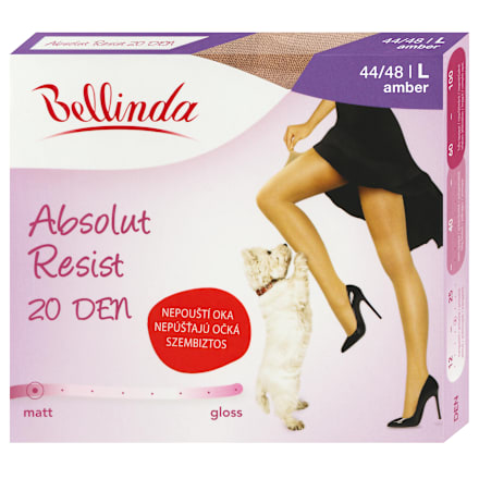 Harisnyanadrág Absolut Resist, 20 DEN, amber L Bellinda