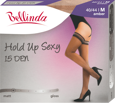 samodržící punčochy Hold Up Sexy amber, vel. 40-44 Bellinda