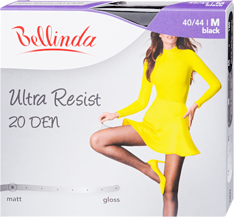 Harisnya, ultra resist, 20DEN, fekete, M Bellinda