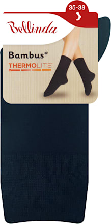 Bambus Thermolite női zokni, kék, 35-38 Bellinda
