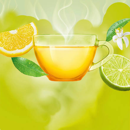 Früchtetee Heiße Zitrone mit Limette (15 Beutel) Bad Heilbrunner