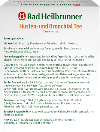 Arzneitee Husten- & Bronchialtee (10 Stück) Bad Heilbrunner