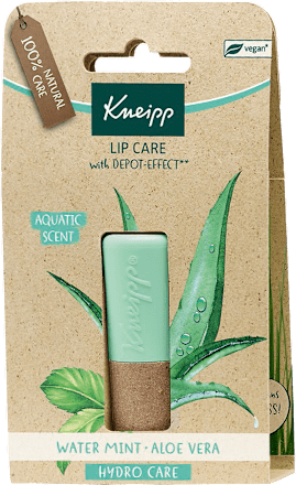 balzám na rty s výtažky z máty a aloe vera Kneipp