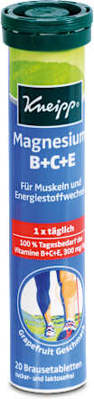Šumivé tablety horčík s vitamínmi B+C+E Kneipp