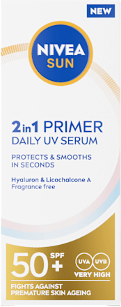 2in1 PRIMER DAILY UV serum za zaštitu kože lica od sunca, SPF50+ NIVEA SUN
