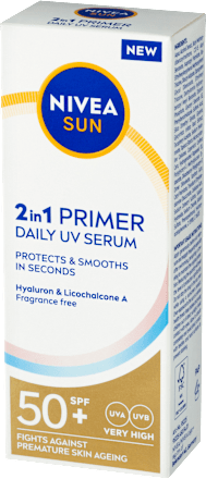 2in1 PRIMER DAILY UV serum za zaštitu kože lica od sunca, SPF50+ NIVEA SUN