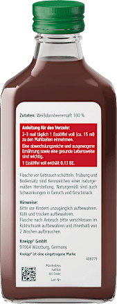 Weißdorn Beerensaft Kneipp