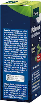 Melatonin Einschlafspray Kneipp
